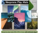 Earth Neoprene Playmats (Set of 5) on Sale